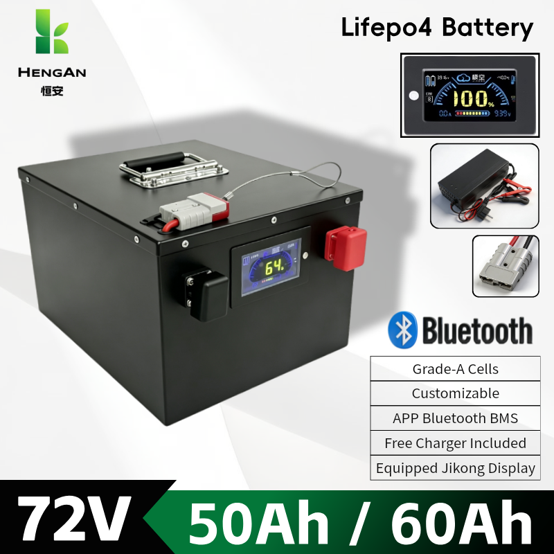 72V 60Ah Lifepo4 Battery Pack - 72V 50Ah 60Ah lithium lifepo4 rechargeable