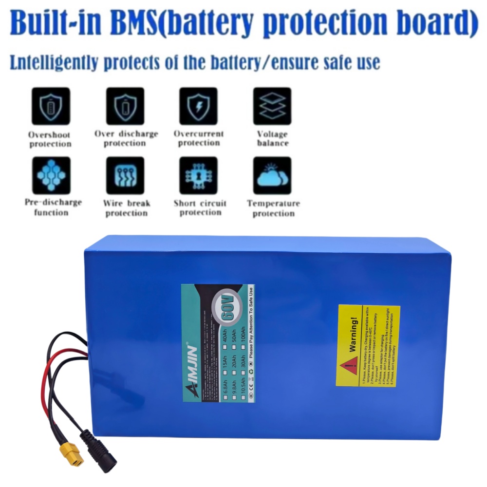 16S8P 1000W-3000W 60V 30Ah Hig - 60V 30Ah Electric Scooter Battery recension och pris
